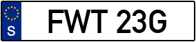 Trailer License Plate